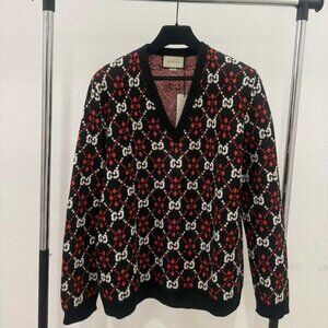 NWT Authentic Gucci Interlocking G Logo V-Neck Pullover